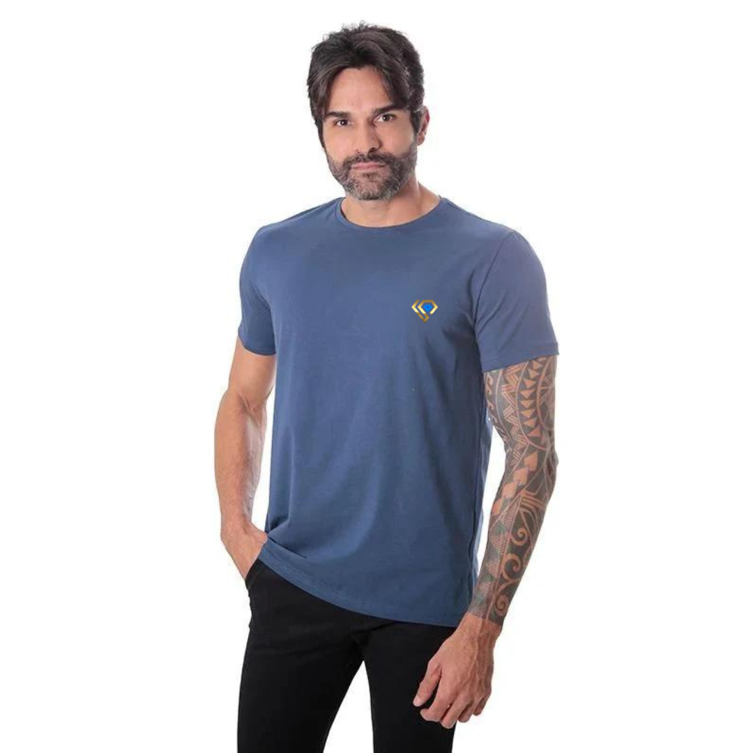 Camiseta Patrãozinho Premium Algodão Egípcio Gola simples